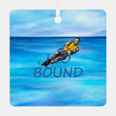 TOP Water Skiing Metal Ornament (Voorkant)