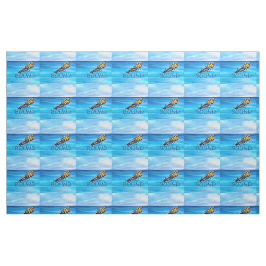 TOP Water Skiing Stof (Fat Quarter)