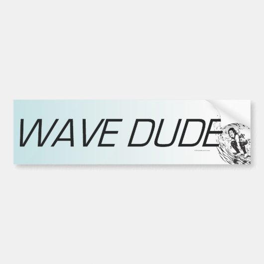 TOP Wave Man Bumpersticker (Voorkant)