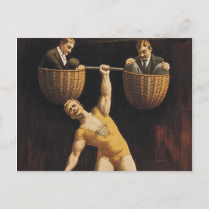 TOP Weightlift Old School Briefkaart