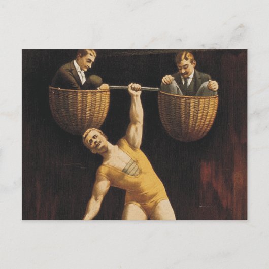 TOP Weightlift Old School Briefkaart (Voorkant)