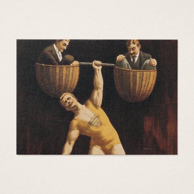 TOP Weightlift Old School Visitekaartjes (Voorkant)