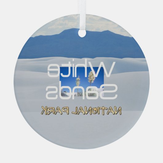 TOP White Sands Glass Ornament (Achterkant)