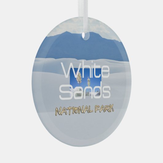 TOP White Sands Glass Ornament (Voorkant Rechts)