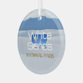 TOP White Sands Glass Ornament (Voorkant links)