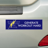 TOP Workout Electricity Bumpersticker (Op auto)