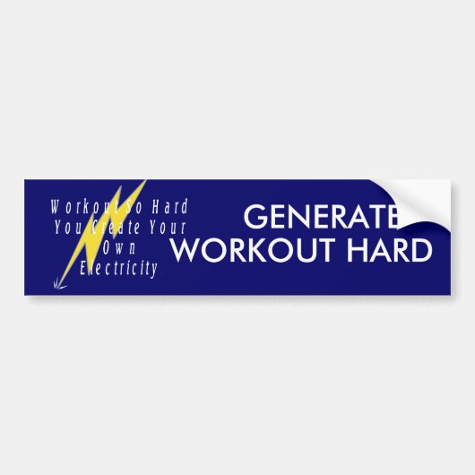 TOP Workout Electricity Bumpersticker (Voorkant)