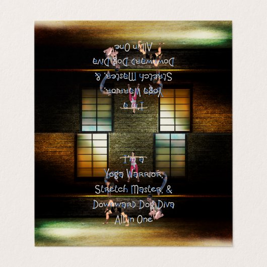 TOP Yoga Diva Visitekaartje (Buitenkant ongevouwen)