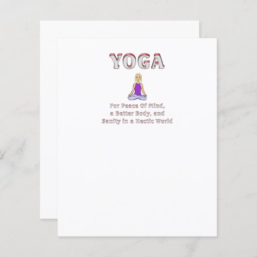 TOP Yoga Slogan (Voorkant / Achterkant)