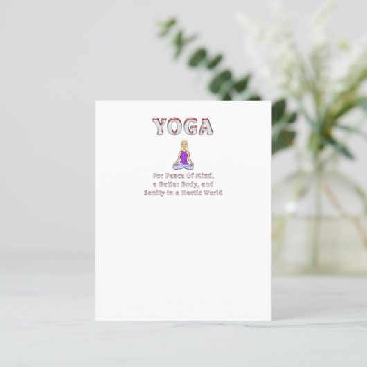 TOP Yoga Slogan (Staand voorkant)