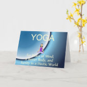 TOP Yoga Slogan Kaart (Gele Bloem)