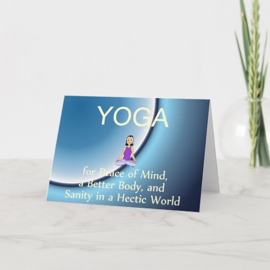 TOP Yoga Slogan Kaart (Voorkant)