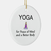 TOP Yoga Slogan Keramisch Ornament (Rechts)