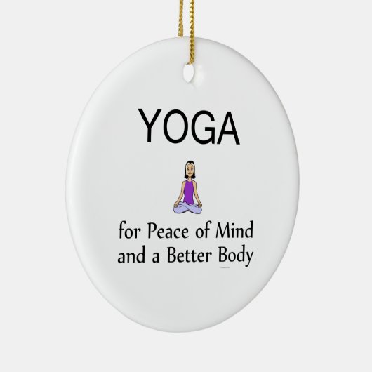 TOP Yoga Slogan Keramisch Ornament (Rechts)