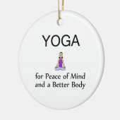 TOP Yoga Slogan Keramisch Ornament (Links)