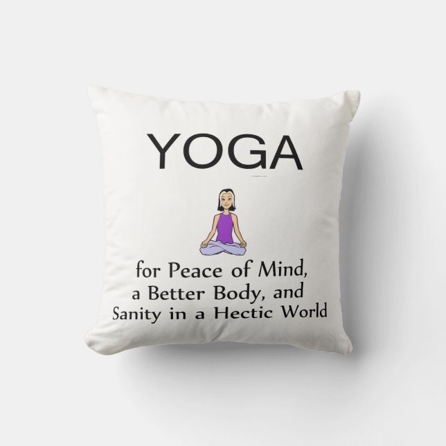 TOP Yoga Slogan Kussen (Voorkant)