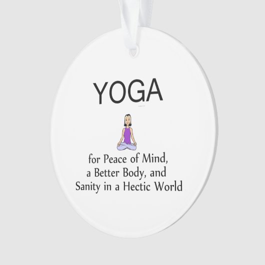 TOP Yoga Slogan Ornament (voorkant)