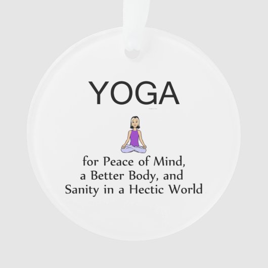 TOP Yoga Slogan Ornament (voorkant)