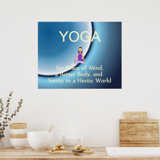 TOP Yoga Slogan Poster (Keuken)