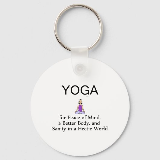 TOP Yoga Slogan Sleutelhanger (Voorkant)