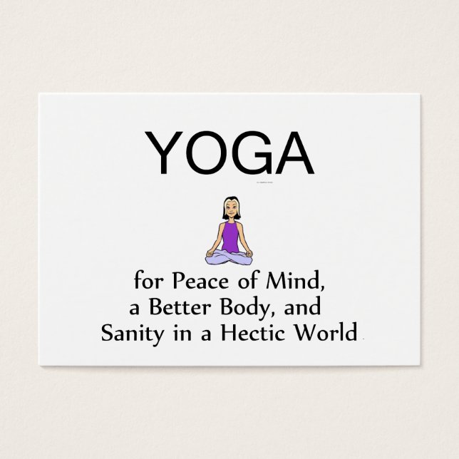 TOP Yoga Slogan Visitekaartjes (Voorkant)