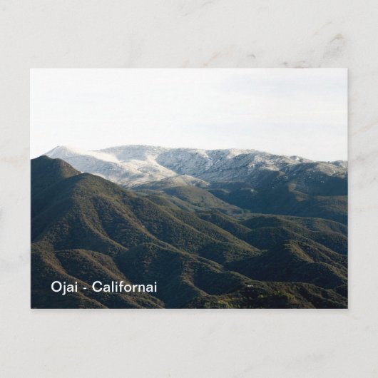 Topa Topa met sneeuw Briefkaart (Voorkant)