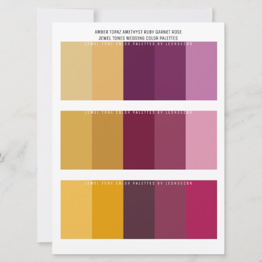 Topaas Amethist Robijn Edelsteen Huwelijkskleuren (Voorkant)