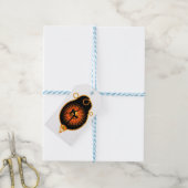 Topaas Citrien November Geboortesteen Cadeaulabel (Met Touw)