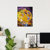 Topaas Kosmische Draak Poster (Thuiskantoor)