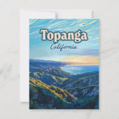 Topanga California Canyon Kaart van Los Angeles (Voorkant)