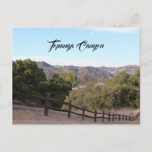 Topanga Canyon Briefkaart Californië Travel Keepsa (Voorkant)