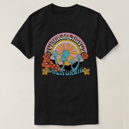 Topanga Canyon California Retro  Psychedeli T-shirt (Design voorkant)