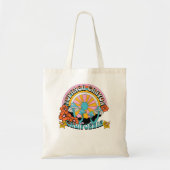 Topanga Canyon California Retro Psychedeli Tote Bag (Voorkant)
