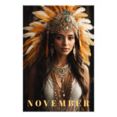 *~* Topaz AP53 NOVEMBER Hoofdadres Birthstone Foto Afdruk (Voorkant)