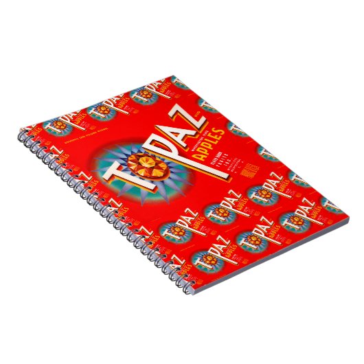 Topaz Apple Label multiprint Notitieboek (Rechterzijde)