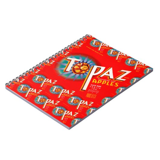 Topaz Apple Label multiprint Notitieboek (Linkerzijde)