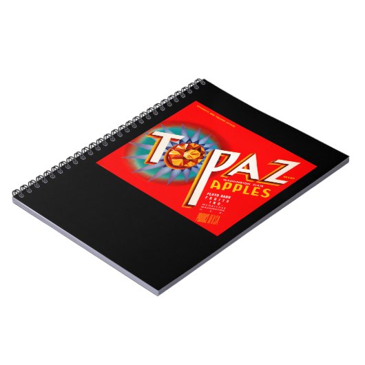 Topaz Apple Label Notitieboek (Linkerzijde)