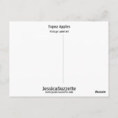 Topaz Apples Briefkaart (Achterkant)