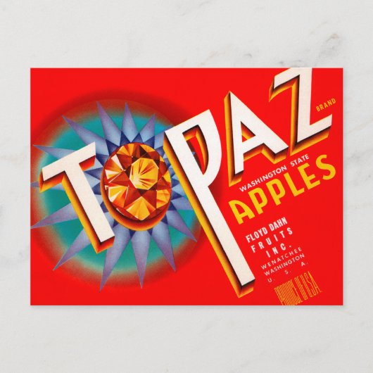 Topaz Apples Briefkaart (Voorkant)
