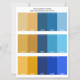 Topaz Aquamarijn Saffier Jewel Tone Bruiloft Kleur