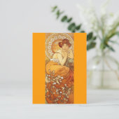 Topaz - Art Nouveau Briefkaart (Staand voorkant)