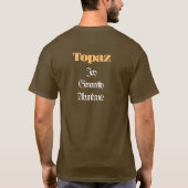 Topaz Birthstone - november T-shirt (Achterkant)