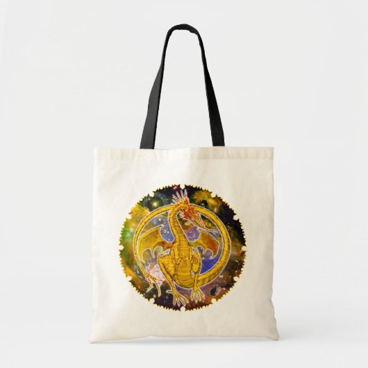 Topaz Cosmic Dragon Canvas tas (Voorkant)