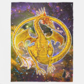 Topaz Cosmic Dragon Fleece Blanket (Voorkant)