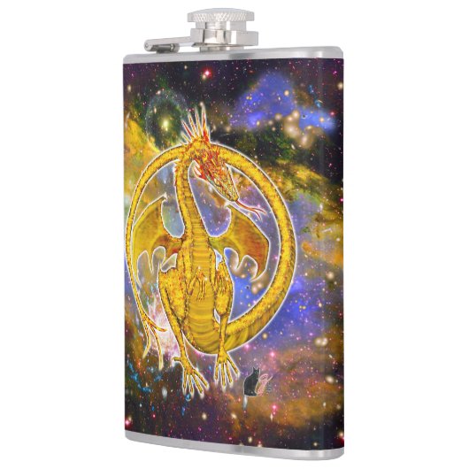 Topaz Cosmic Dragon Heupfles (Links)