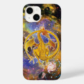 Topaz Cosmic Dragon Hoesje-Gemate iPhone Case (Achterkant)