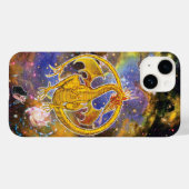 Topaz Cosmic Dragon Hoesje-Gemate iPhone Case (Achterkant (horizontaal))