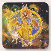 Topaz Cosmic Dragon Onderzetter (Voorkant)