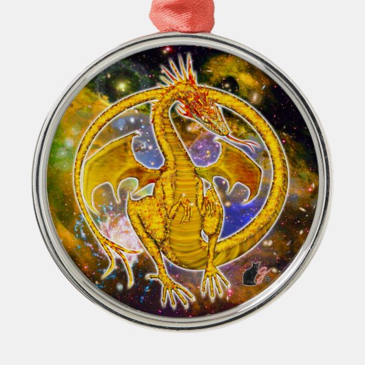 Topaz Cosmic Dragon Ornament (Voorkant)