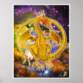 Topaz Cosmic Dragon Poster (Voorkant)